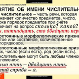 Таблицы демонстрационные "Русский язык. Числительное и местоимение"