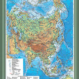 Учебная карта "Азия. Физическая карта" 70х100