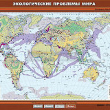 Учебная карта "Экологические проблемы мира" 100х140