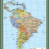 Учебная карта "Южная Америка. Политическая карта" 70х100