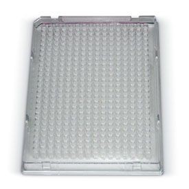 Планшет Hard-Shell 384-луночный, бесцветный, с бесцветными лунками, штрих-код 