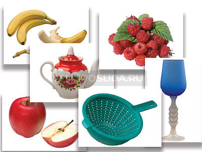 Набор предметных картинок &quot;Фрукты, ягоды, орехи. Посуда&quot; (48 шт., А4, с магнитами) 