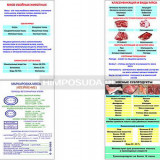 Плакаты ПРОФТЕХ "Классификации и виды мяса" (4 пл, винил, 70х100)