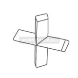 Магнитный перемешивающий элемент, тефлон, крестообразный, 38х38 мм, Ikaflon 38 cross, 1 шт., IKA, EUR