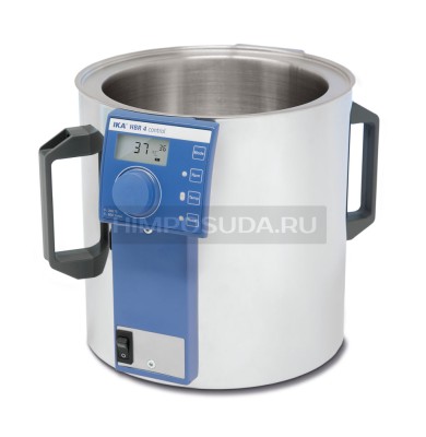 Баня масляная 4 л, до 200 °С, HBR 4 - LR control, цилиндрическая, встроенная магнитная мешалка, до 800 об/мин, IKA 