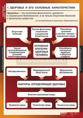 Таблицы демонстрационные &quot;Здоровый образ жизни&quot; 