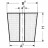 Пробка резиновая Deutsch & Neumann, размеры 64,5/75,5/55 мм, серая - 