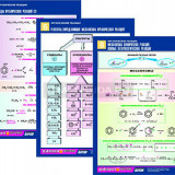 Комплект таблиц по химии раздататочный "Органические реакции" (цвет., лам., А4, 10шт.)