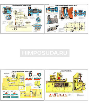 Плакаты ПРОФТЕХ &quot;Шлифовальное оборудование&quot; (8 пл, винил, 70х100) 