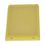 Планшет Hard-Shell 384-луночный, желтый, с бесцветными лунками