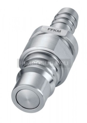 Адаптер для шланга LT 5.27, нержавеющая сталь с уплотнением из FFKM, 260°C, диаметр 9 мм, штуцер диаметр 13,5 мм, IKA, EUR 