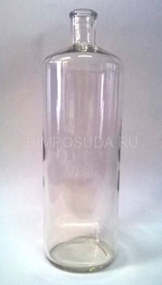 Бутыль широкогорлая роллерная для бакпрепаратов без крышки под пробку диаметром 24мм БШБ - 3,0л 