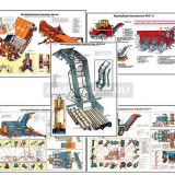 Плакаты ПРОФТЕХ "Машины для уборки сахарной свеклы" (11 пл, винил, 70х100)