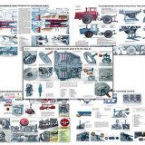 Плакаты ПРОФТЕХ "Текущий ремонт энергонасыщенных тракторов" (30 пл, винил, 70х100)