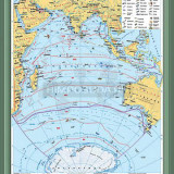 Учебная карта "Индийский океан. Комплексная карта" 70х100