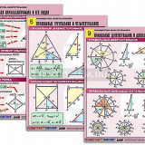 Комплект таблиц по геометрии "Планиметрия. Многоугольники" (10 табл., формат А1, лам.)